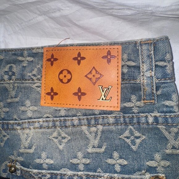 Authentic Louis Vuitton Virgil Abloh Graffiti Tuffetage Jeans LV denim pants 32 - Picture 10 of 11